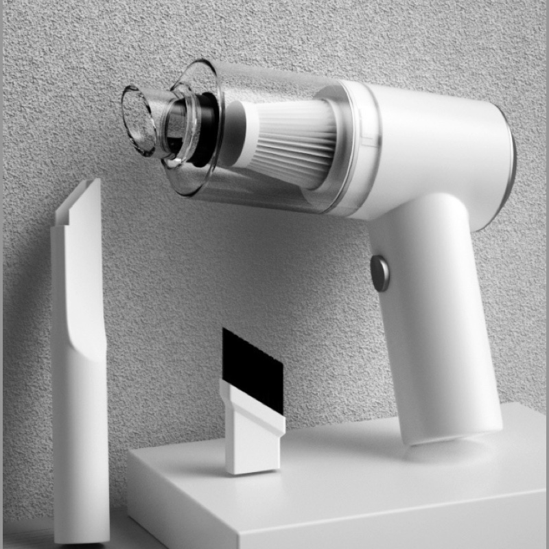 Fourfold Vortex in white standing next to its nozzle attachments